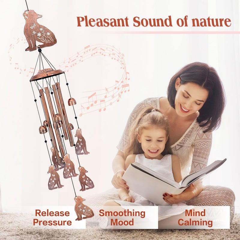 EZTZEN French Bulldog Wind Chimes for Outside,Dog Gifts for Women/Men/Sympathy Gift/Memorial Gifts/Birthday Festival Metal windchimes Outdoors/Indoors,Patio,Garden Decor,Home,Porch,Yard - Image 3